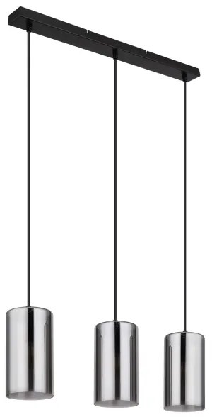 Globo 21002-3H - Csillár zsinóron OLLY 3xE14/25W/230V fekete