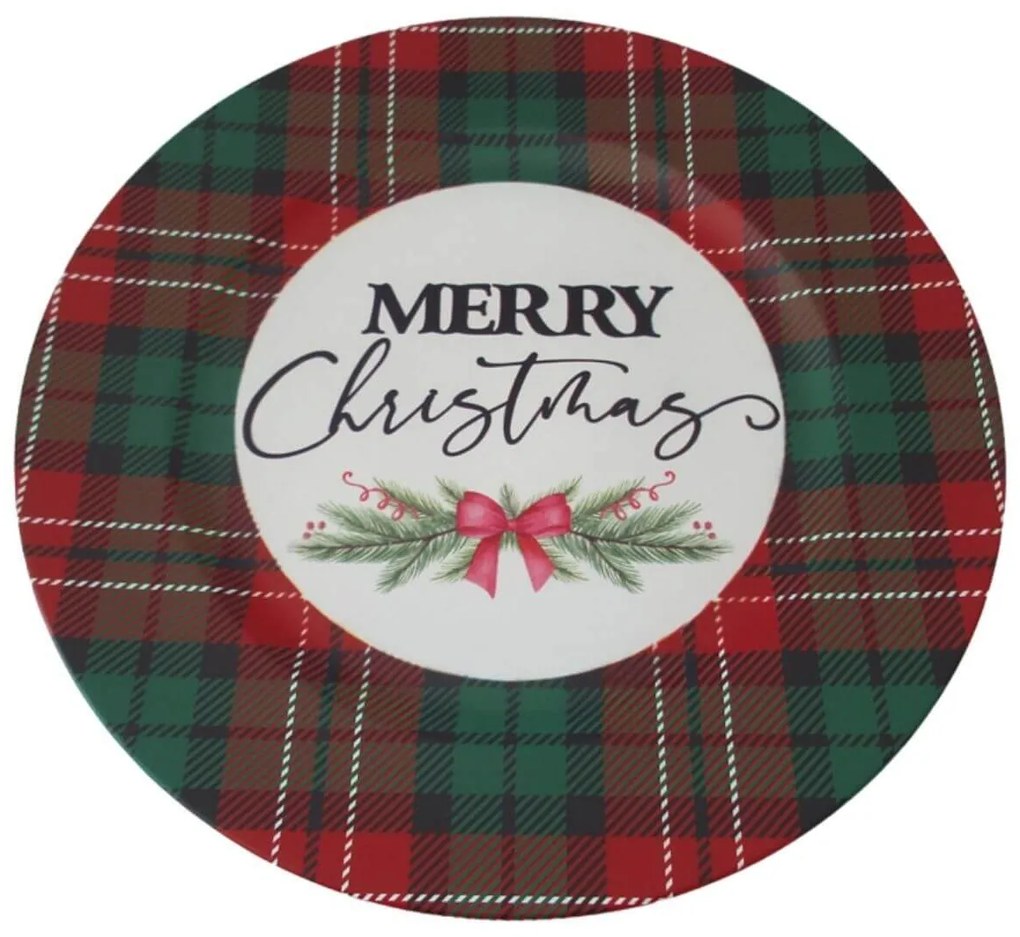 Karácsonyi dekor tálca Merry Christmas 33cm