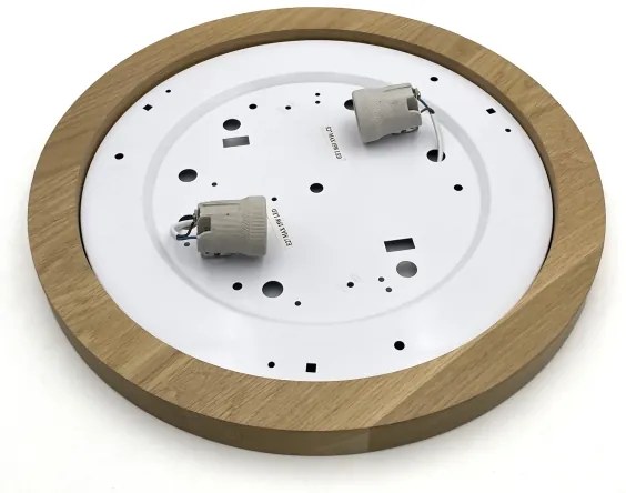 Brilagi - LED Mennyezeti lámpa BELLADONNA 2xE27/15W/230V átm. 40 cm fehér/tölgy