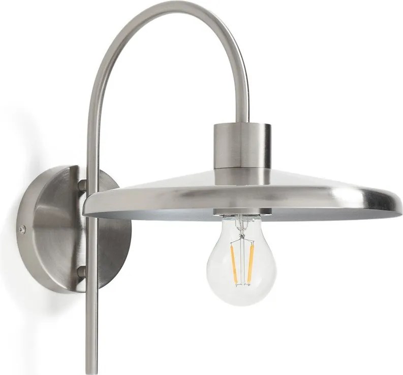 Ezüstszínű fali lámpa ø 27 cm Nuvira – Kave Home