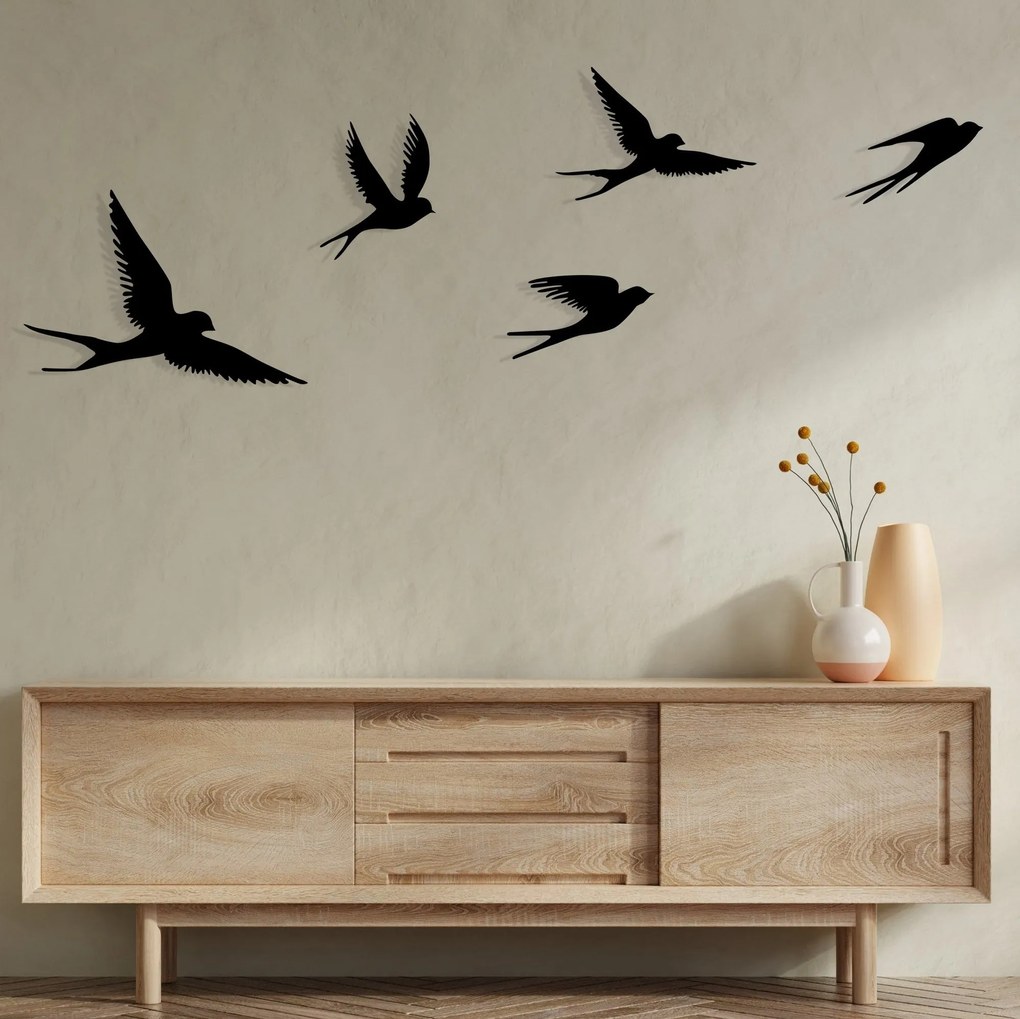 Fém fali dekoráció, Crow