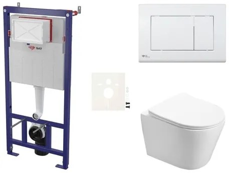 Fali WC szett SAT Infinitio előtétfalas szereléshez SIKOSSIN20KECO