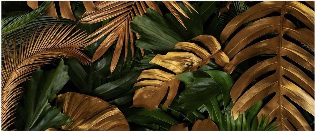 Kép - Arany levelek (120x50 cm)