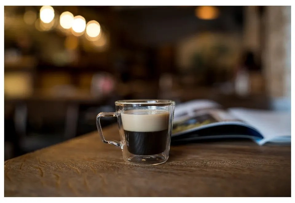 Üveg duplafalú eszpresszó bögre szett 2 db-os 80 ml Diva – Vialli Design