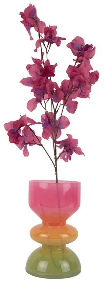 Narancssárga-rózsaszín üveg váza (magasság 20,5 cm) Funky Vibes – PT LIVING
