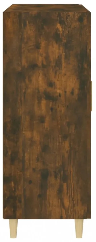 füstös tölgy színű szerelt fa tálalószekrény 69,5 x 34 x 90 cm