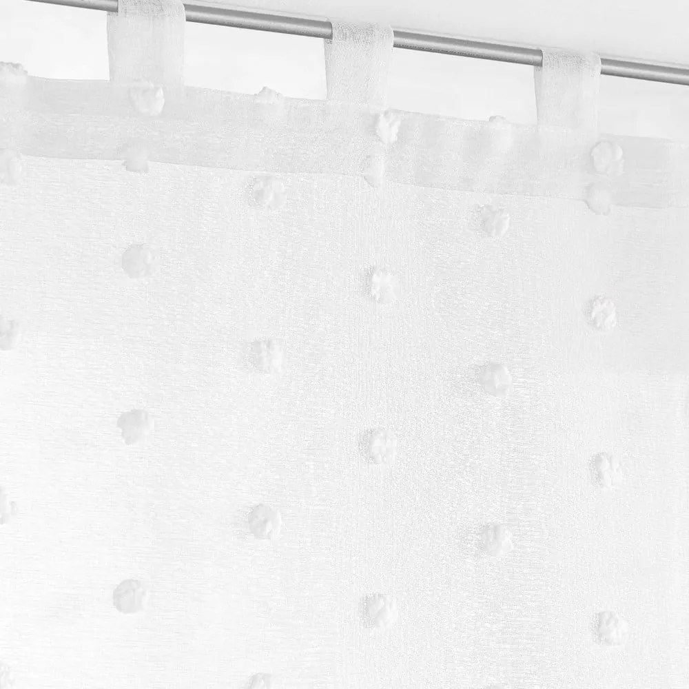 Fehér fényáteresztő függöny 60x120 cm Pompinou – douceur d'intérieur