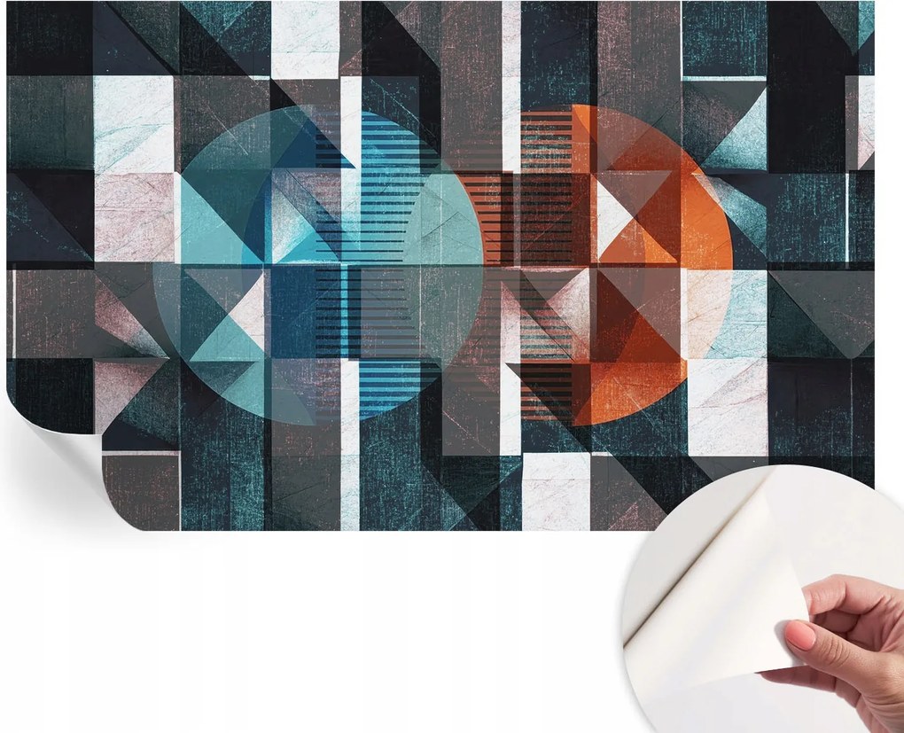 Modern öntapadós fotótapéta Mosható Absztrakt formák 416x254 cm