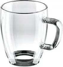 Üveg Kávés Bögre Tea Latte Cappuccino Átlátszó Crema