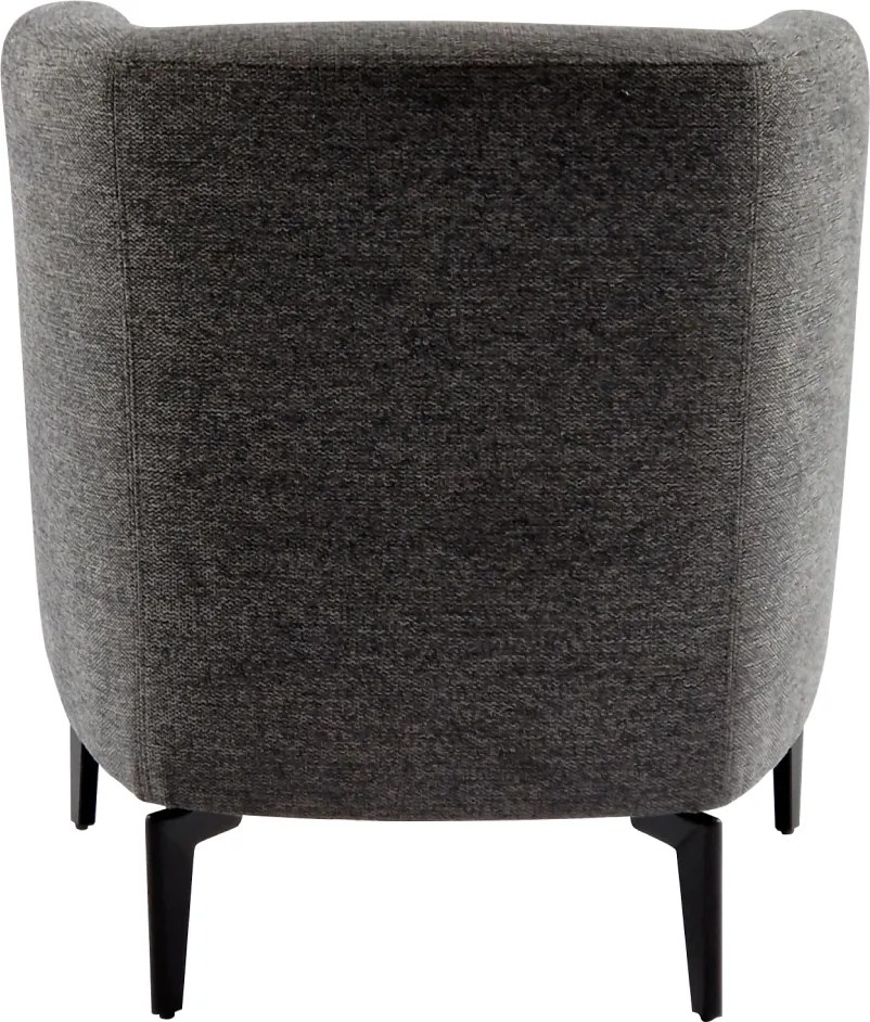 Design fotel, szürke/fekete, KAPY