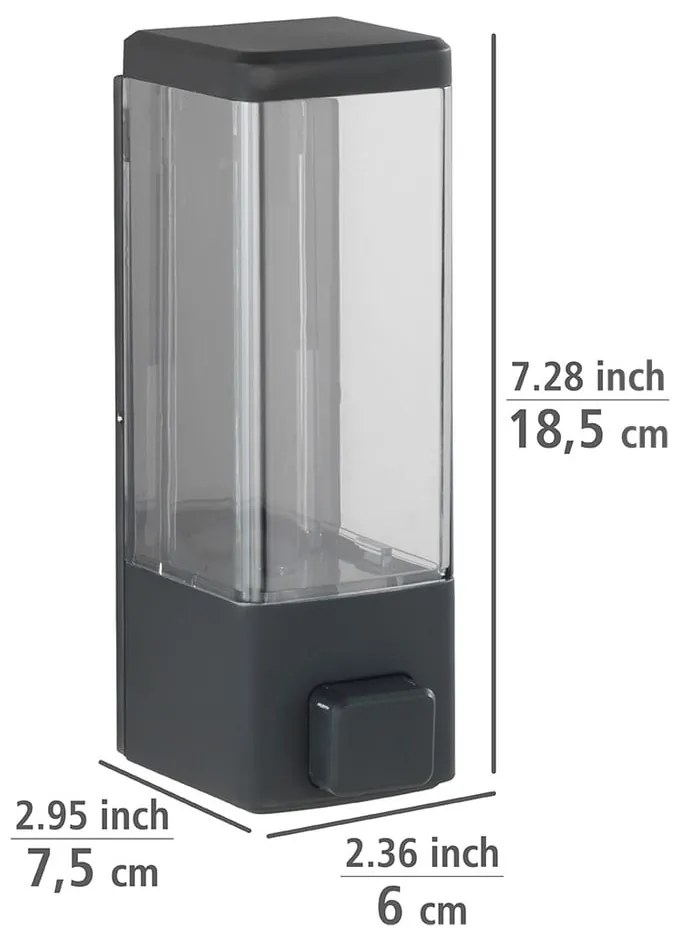 Fali műanyag szappanadagoló 0.32 l Istres – Wenko