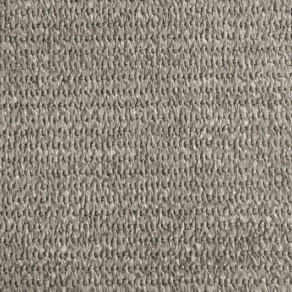 világosszürke négyszögletű HDPE napvitorla 160 g/m² 3x5 m