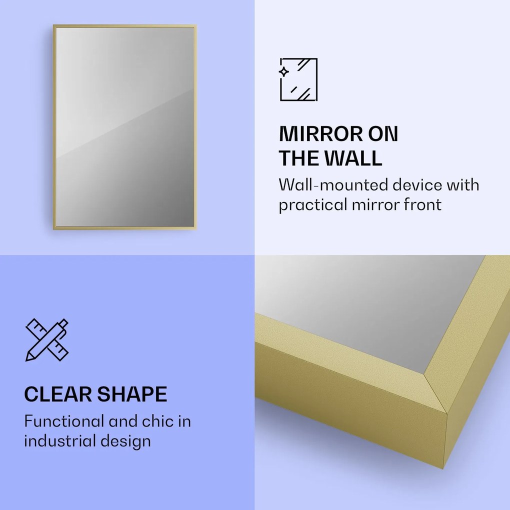 Klarstein La Palma 750 smart, infravörös hősugárzó 2 az 1-ben, 85 x 60 cm, 750 W, tükör elülső rész