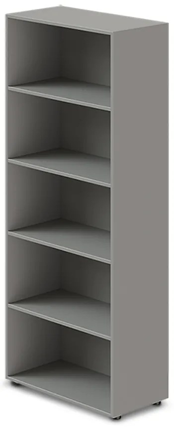 Magas szekrény TopOffice Premium 79,8 x 40,4 x 196,5 cm, szürke