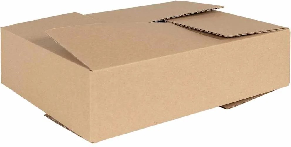 vidaXL Hajtható doboz 50 pcs Természetes 40 x 30 x 10 cm Karton
