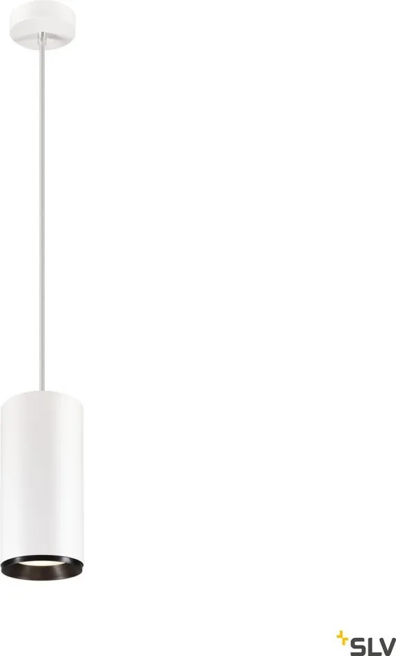 SLV 1005720 NUMINOS XL PHASE Hengeres Függesztett Lámpa Fehér, Fekete LED IP20