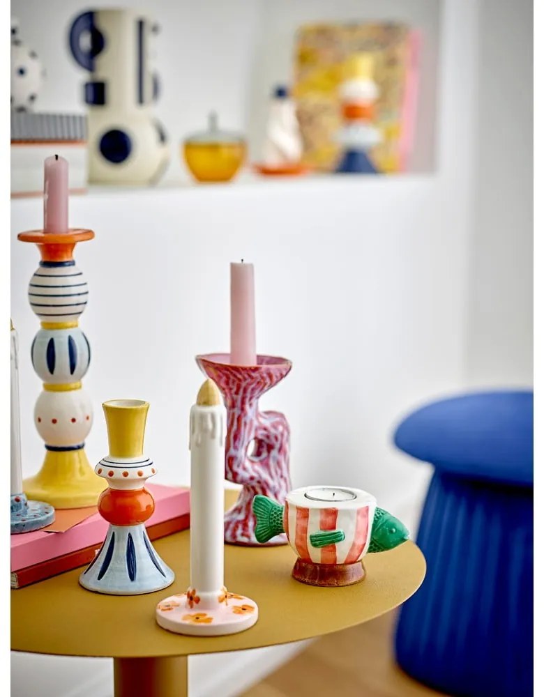 Agyagkerámia gyertyatartó Ivalie – Bloomingville