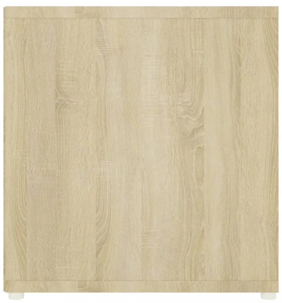 sonoma tölgy színű szerelt fa TV-szekrény 107 x 35 x 37 cm