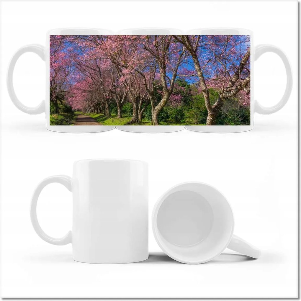 Fotó bögre Virágzó cseresznye