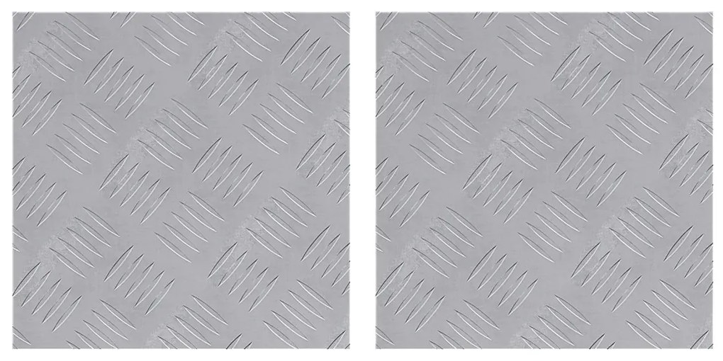 Rácsos lemezek 2 pcs Ezüst 30 x 30 cm Alumínium