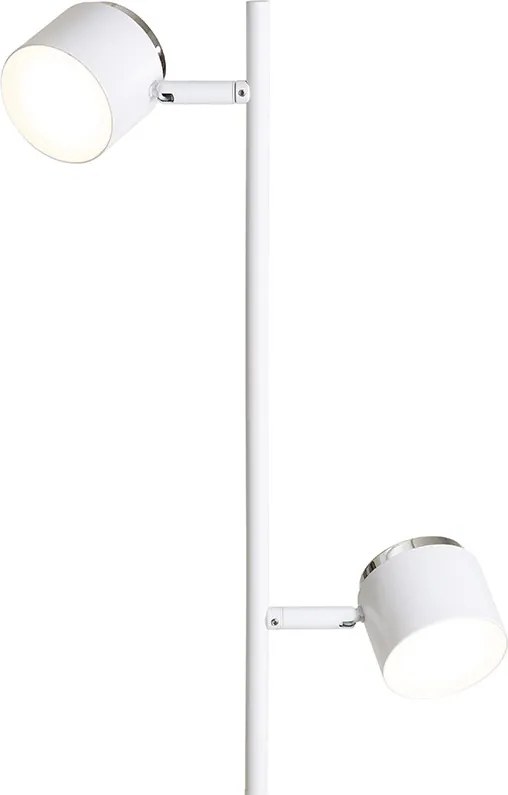 RENDL NOVA II stojanová bílá chrom/mléčný akryl 230V LED 2x3.5W 3000K