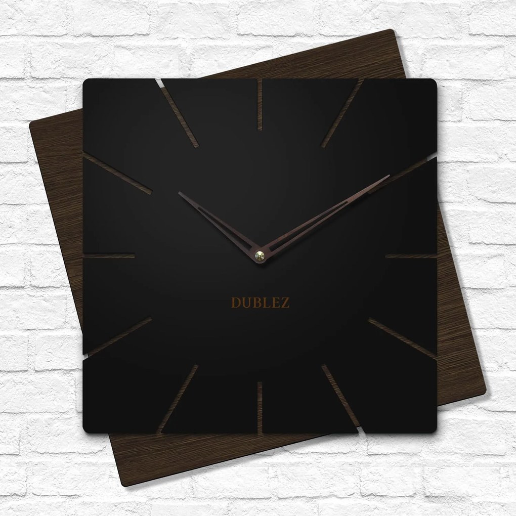 DUBLEZ | Egyedi fa falióra - Diagonala
