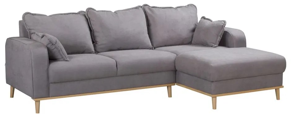 Szürke sarokkanapé (jobb oldali) Beata – Ropez