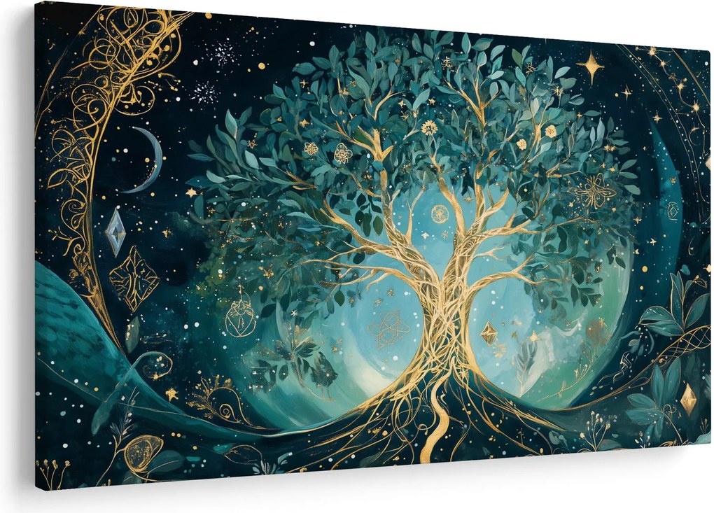 Kép – Életfa az univerzumban (90x60 cm)