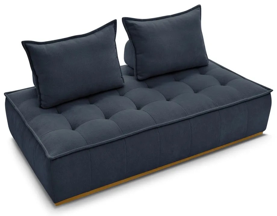 Sötétkék zsenília kanapé 175 cm Elisa – Bobochic Paris