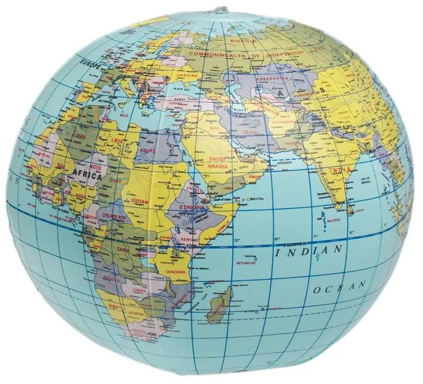 World Map felfújható földgömb - Rex London