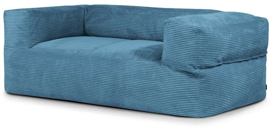 Kék kordbársony babzsákfotel Sofa MooG – SLOWDOWN