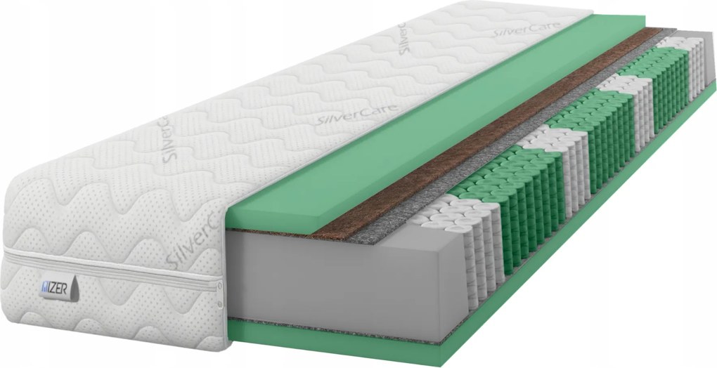 120x200 rugós matrac Multipocket Kókusz Hr H4 H5 Kemény