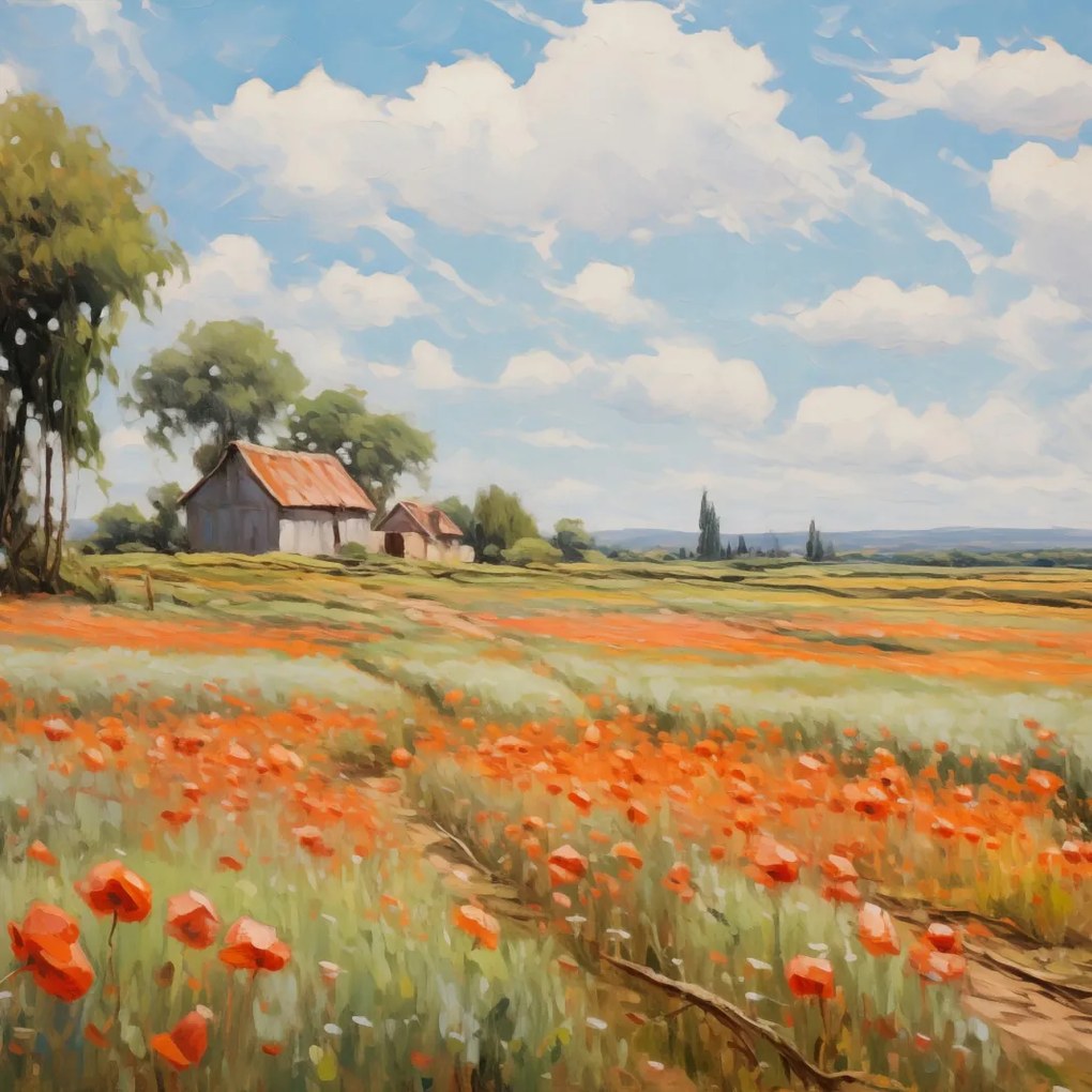 Poszter 30x30cm Suttogó pipacsmezők