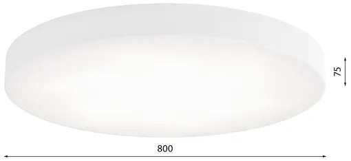 CLEO LED mennyezeti lámpa 96W, 230V, 4000K, 80 cm, fehér