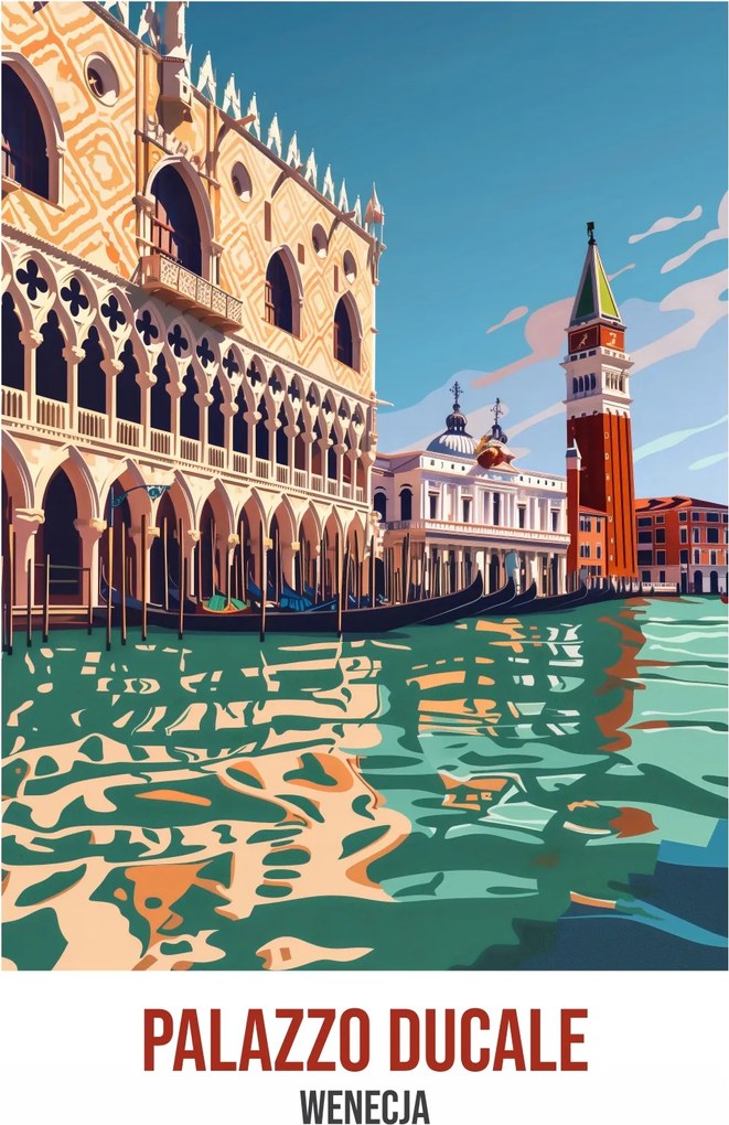 Poszter 42x59,4cm Palazzo Ducale