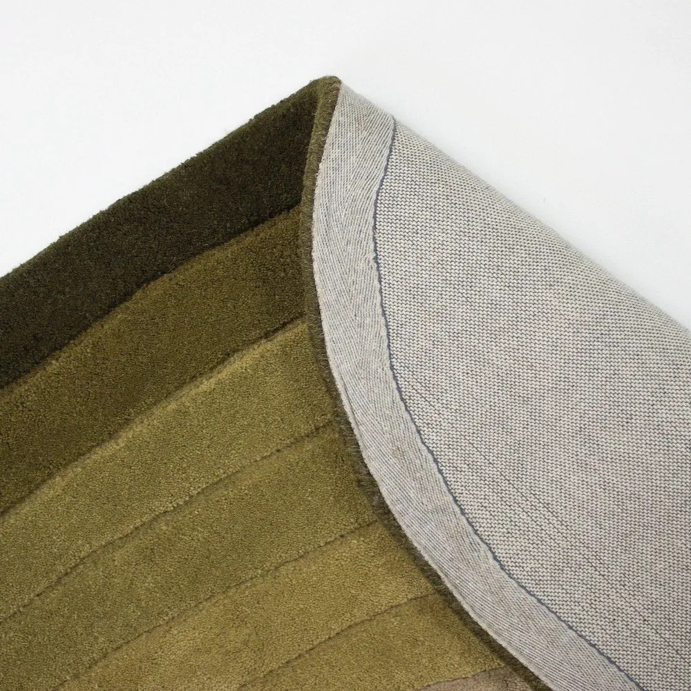 Zöld kézi szövésű gyapjú szőnyeg 160x230 cm Puddle Ombre – Flair Rugs