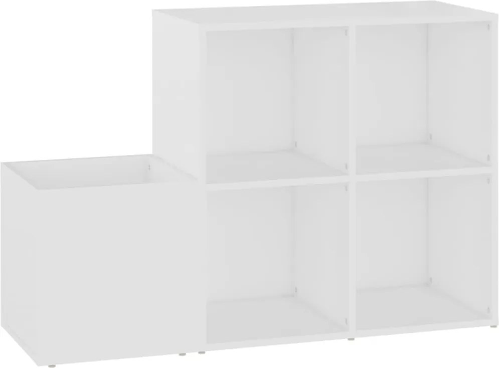 vidaXL fehér szerelt fa előszobai cipősszekrény 105 x 35,5 x 70 cm