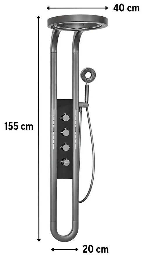 Aquajet hidromasszázs zuhanypanel