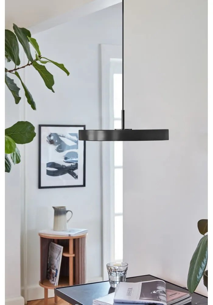 Fekete LED dimmelhető függőlámpa fém búrával ø 31 cm Asteria Plus Mini – UMAGE