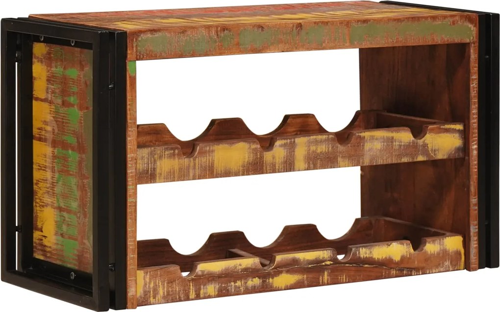 vidaXL Borágas Barna 100 x 45 x 33 cm Szilárd újrahasznosított fa