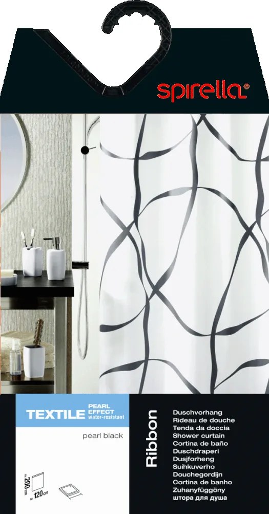 Zuhanyfüggöny 120x200 cm Ribbon – Spirella