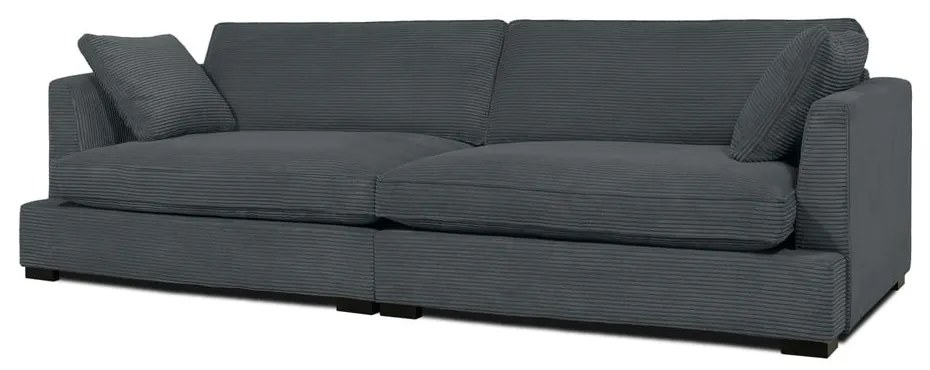 Szürke kordbársony kanapé 266 cm Mobby – Scandic
