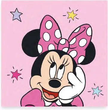 Disney Minnie Star kéztörlő, arctörlő, törölköző 30x30cm