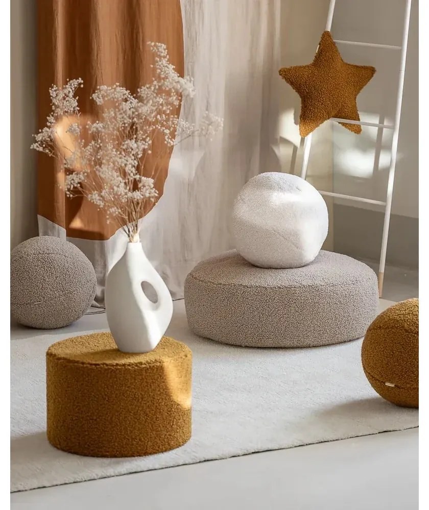 Barna buklé párna gyerek kanapéhoz Star – Wigiwama