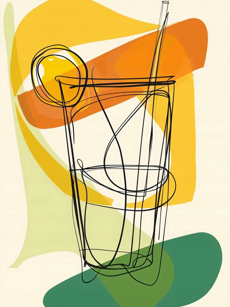 Poszter 60x80cm Művészi koktél