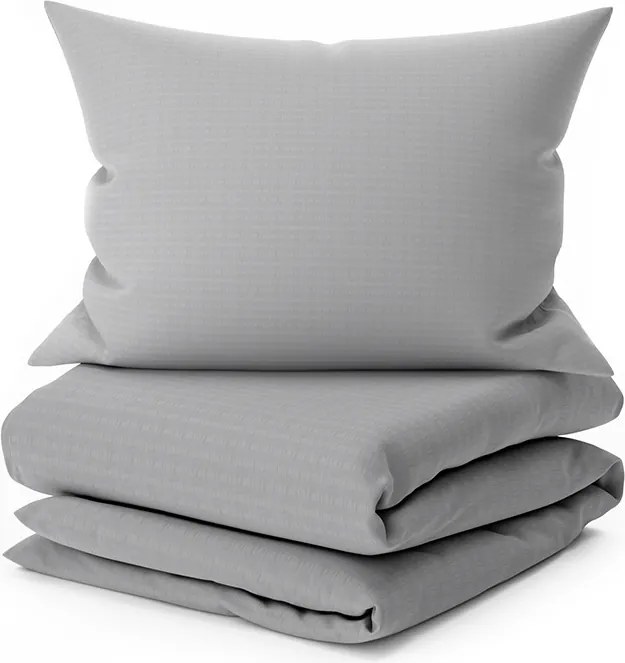 DENYX szürke krepp ágyneműhuzat Ágyneműhuzat mérete: 70 x 90 cm | 140 x 200 cm