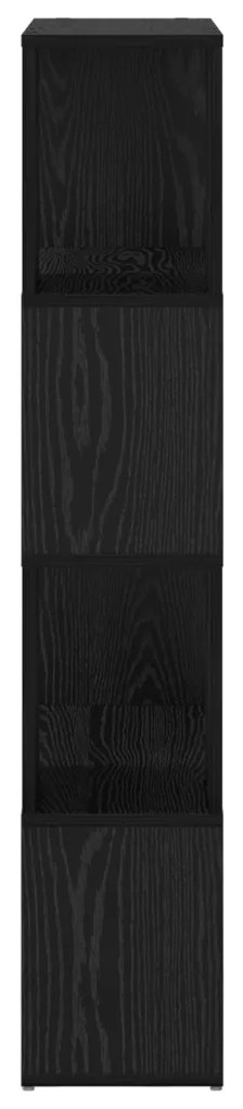könyvespolc Fekete tölgy Szerelt fa 60 x 24 x 124 cm