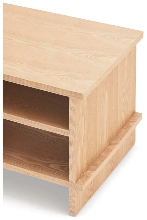 Natúr színű éjjeliszekrény tölgyfa dekorral Inari – Teulat