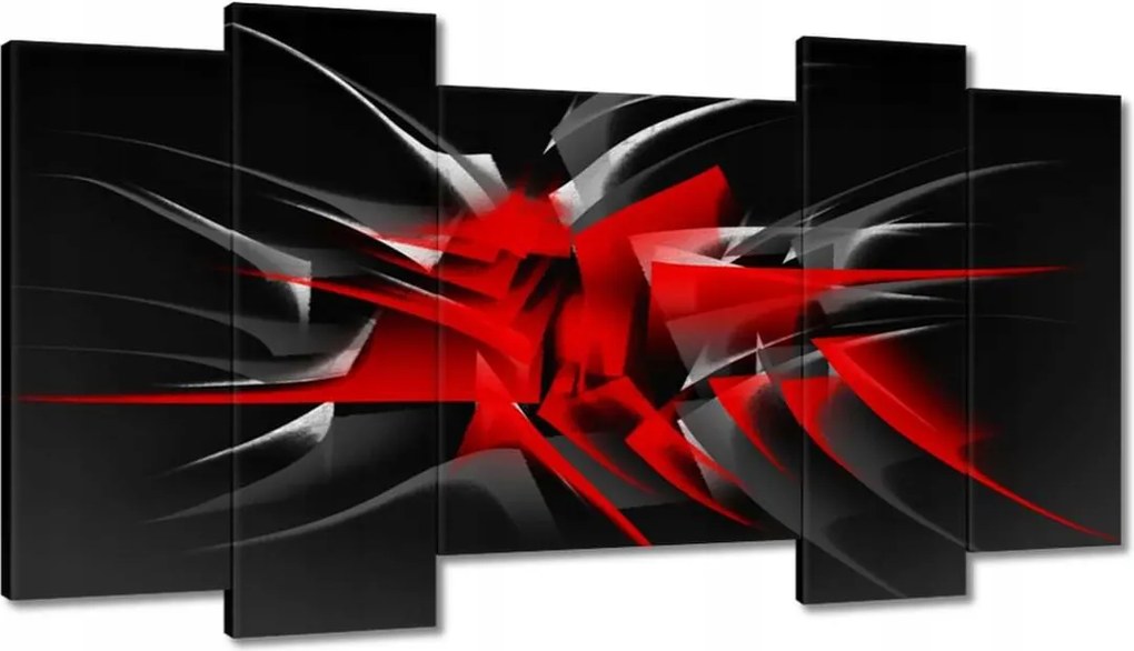 Vászonképek 120x65 Divatos piros tüskék Absztrakt