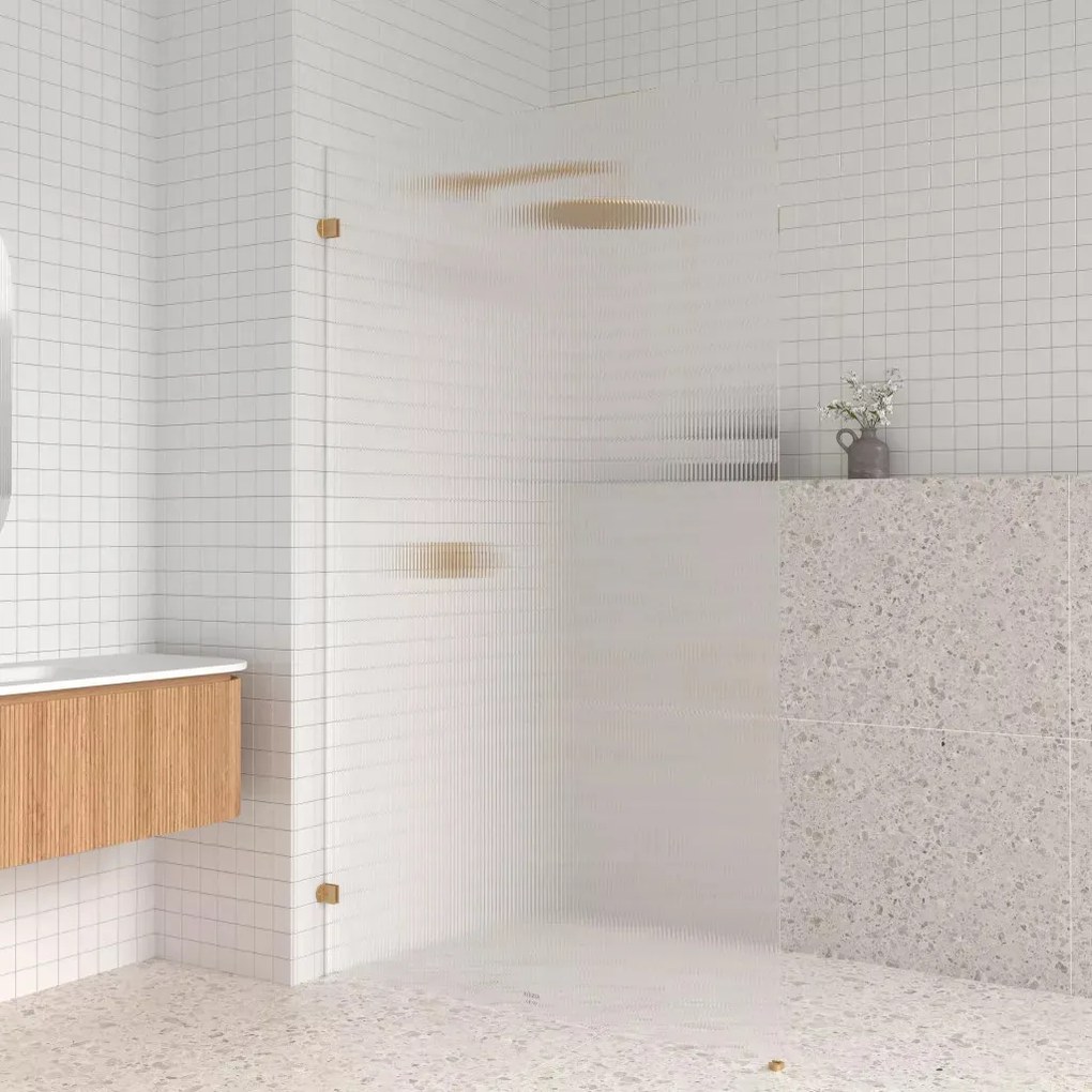 AREZZO design CLEAR walk-in zuhanyfal BAL, bordázott 1200x2000